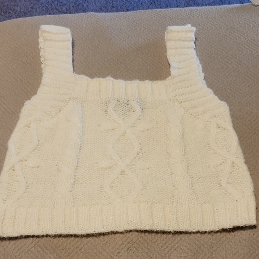 Sweater Tank Crop Top